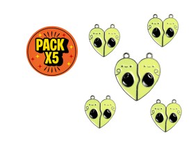 Dije Esmaltado Divisible Paltas Plateado